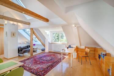 Appartement mansardé de 1,5 pièce très lumineux à louer