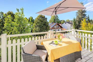Appartement mansardé confortable avec deux balcons