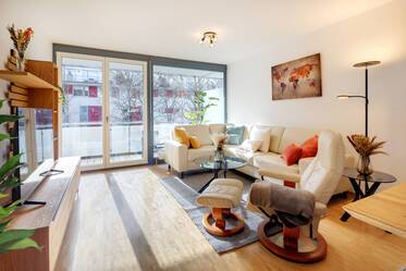 Appartement central mais calme de 2,5 pièces avec grand balcon