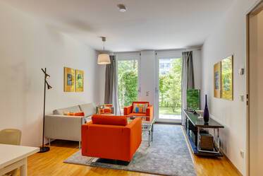 Appartement de jardin meublé et lumineux