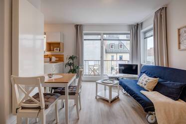 Situation privilégiée à Glockenbachvuertel, près de l'Isar : Appartement moderne d'une pièce avec balcon