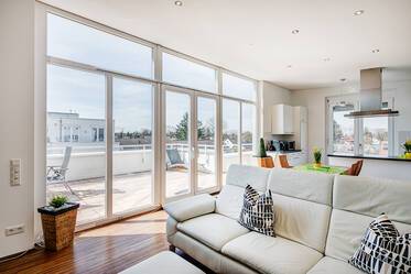 Appartement avec terrasse sur le toit très beau et meublé à Trudering