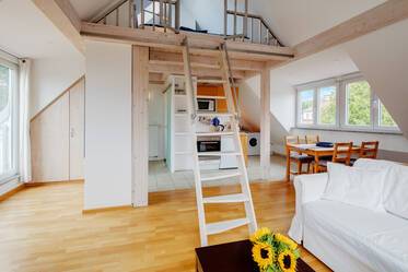 Appartement avec mezzanine beau et meublé à Freimann