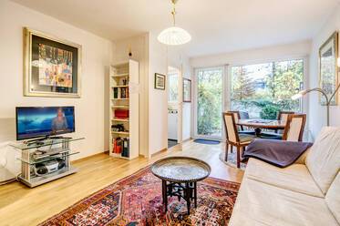 Appartement avec jardin beau et meublé à Schwabing