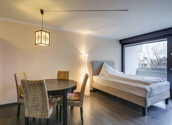 A l&#039;Olympiapark : appartement meublé d&#039;une pièce