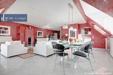 Appartement avec terrasse sur le toit de luxe, très beau et meublé à Obermenzing