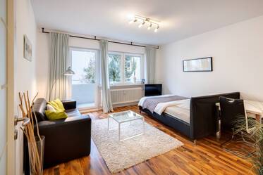 Glockenbachviertel : Bel appartement d'une pièce avec balcon