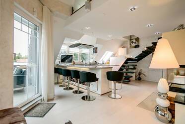 Appartement avec terrasse sur le toit de luxe, très beau et meublé à Waldtrudering