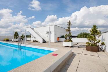 Appartement moderne d&#039;une pièce avec piscine commune