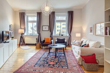 Appartement d&#039;époque ensoleillé et très bien meublé avec internet