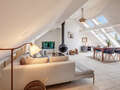 appartement sous les toits München Nymphenburg 01 pièce à vivre 12497