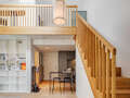 appartement style maisonnette avec mezzanine München Herzogpark 06 pièce à vivre 12527