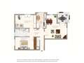appartement München Moosach 01 plan d'étage 12800