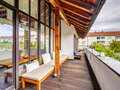 appartement style maisonnette avec mezzanine Unterföhring 02 terrasse sur le toit 13159