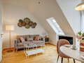 appartement sous les toits München Schwabing (rechts der Leopoldstraße) 02 salle de séjour 13837