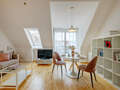 appartement sous les toits München Schwabing (rechts der Leopoldstraße) 03 salle de séjour 13837