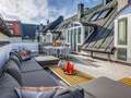 appartement style maisonnette avec mezzanine München Altstadt 02 terrasse sur le toit 13841