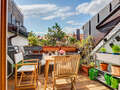 appartement sous les toits München Dreimühlenviertel 01 terrasse sur le toit 14505