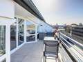 appartement style maisonnette avec mezzanine München Maxvorstadt 02 terrasse sur le toit 14785