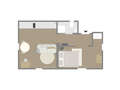 appartement sous les toits München Daglfing 01 plan d'étage 14852
