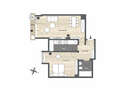 appartement sous les toits München Solln 01 plan d'étage 14919