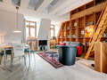 appartement avec terrasse sur le toit München Gärtnerplatzviertel 04 salon 4036