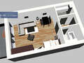 appartement München Schwabing (rechts der Leopoldstraße) 01 plan d'étage 5388