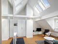 appartement sous les toits München Schwabing 03 pièce à vivre 5576