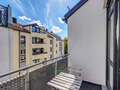 appartement style maisonnette avec mezzanine München Nymphenburg 02 balcon 8333