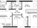 villa München Schwabing - Domagkpark 02 plan d'étage 995