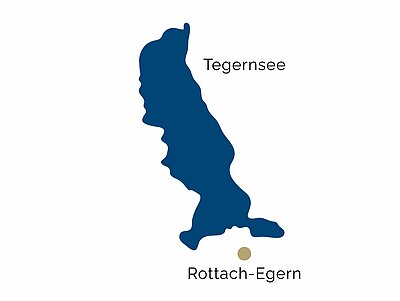 Carte de la région de Tegernsee
