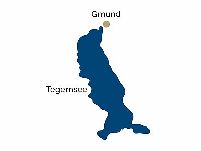 Carte du district de la région de Tegernsee Carte du district de la région de Tegernsee