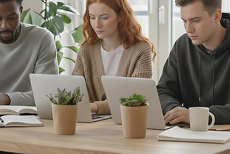 Studenten und Praktikanten