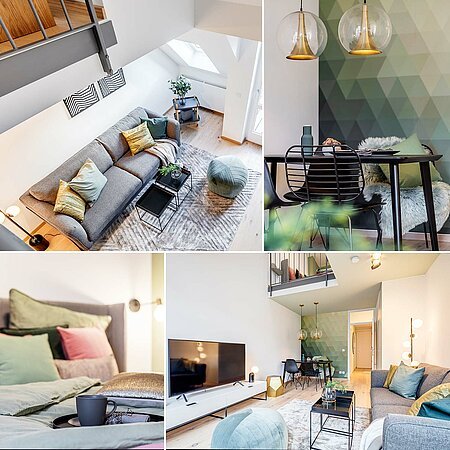 ID 11294: Appartement en maissonette meublé de haute qualité