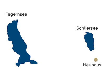 Carte de la région de Schliersee 