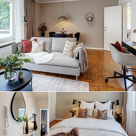 ID 7233: Confortable appartement temporaire de 2 pièces